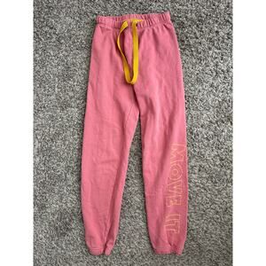 Mother Move It The Bender Ankle Sweatpants Joggers No Size Tag Size XS? Pink
